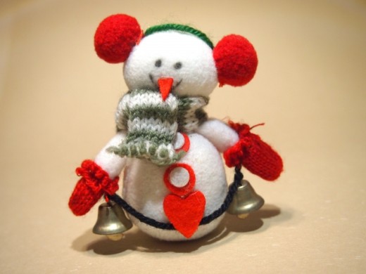 冬支度のゆきだるま